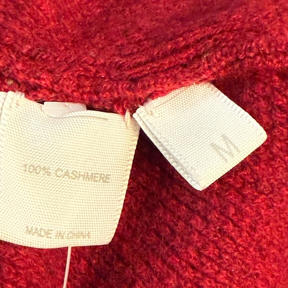 Kokun 100% cashmere burgundy hoodie sweater - Picture 5 of 10